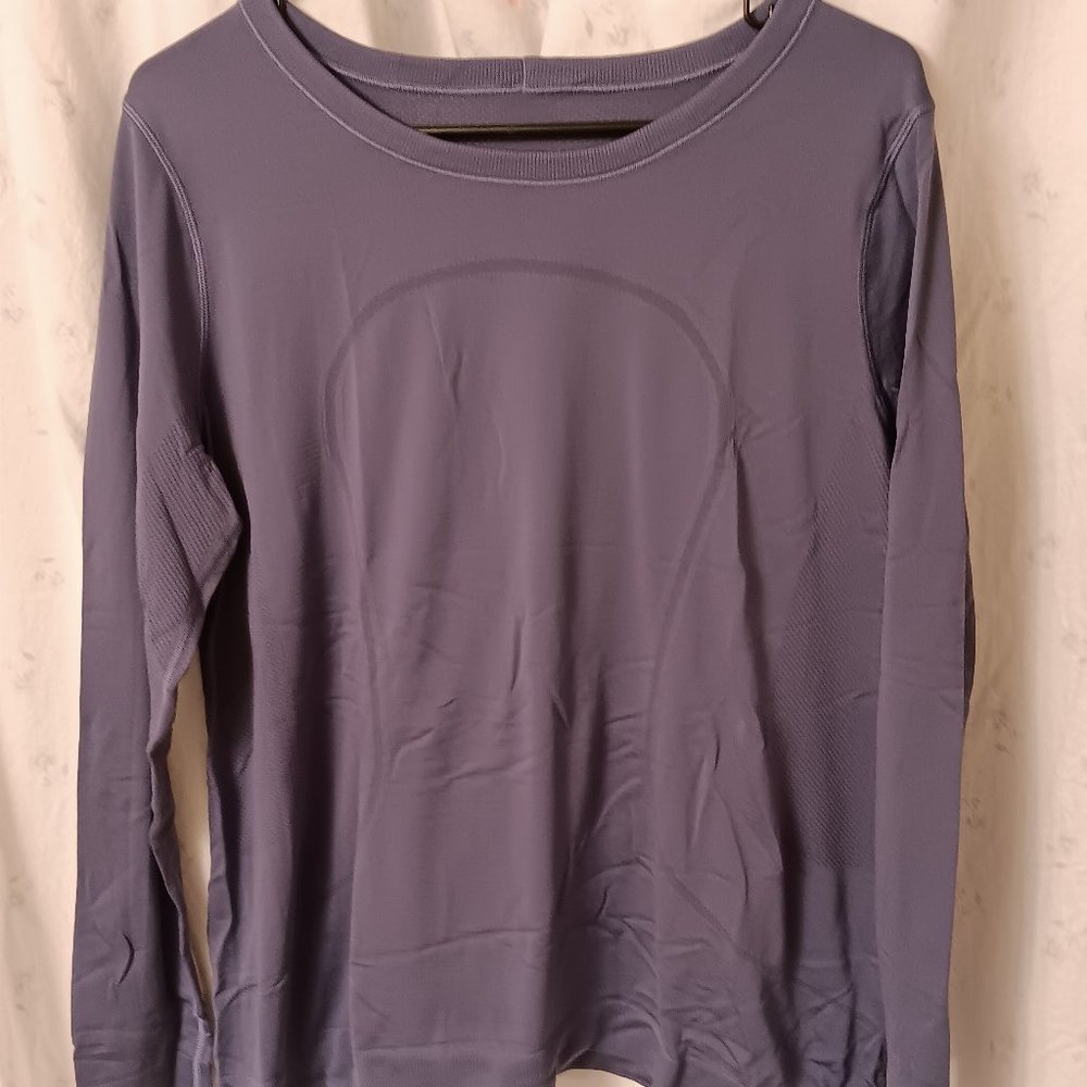 Lululemon long sleeve top in deep lavender blue